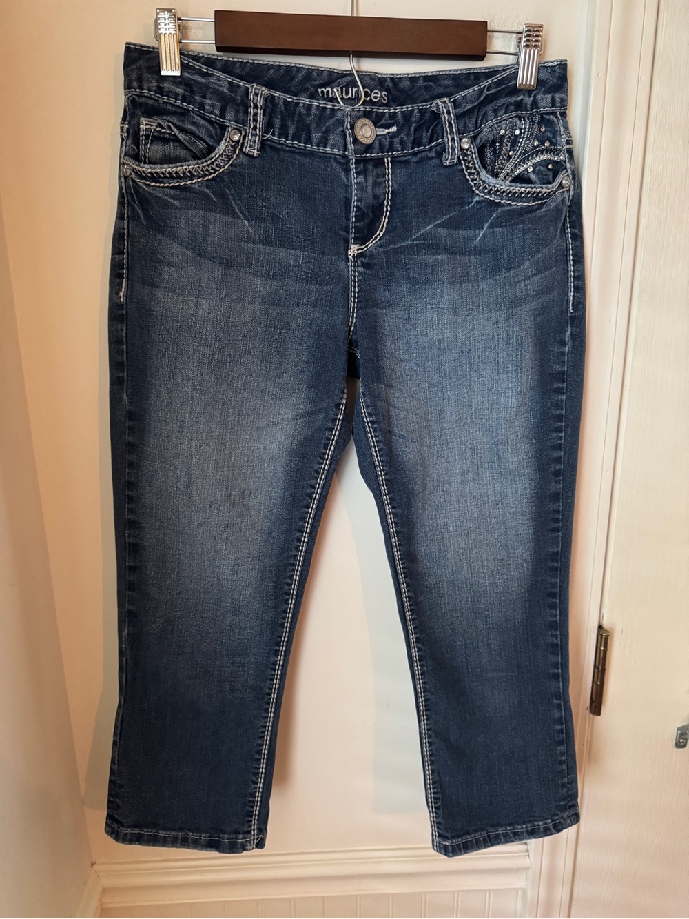 Maurices Dark Blue Denim Capri Jeans Size‎ 7/8